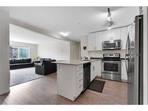 3215-181 Skyview Ranch Manor Ne, Calgary, AB - Indoor Photo Showing Kitchen With Stainless Steel Kitchen