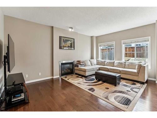 95 Kincora Glen Green Nw, Calgary, AB - Indoor Photo Showing Living Room With Fireplace