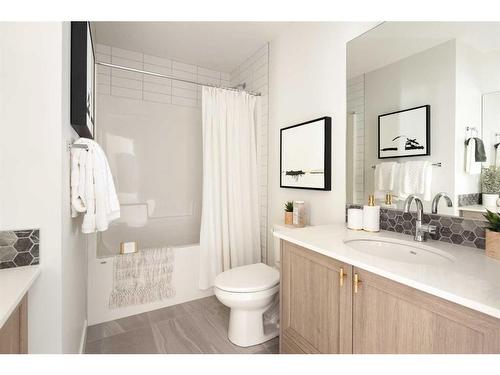 65 Amblefield View Nw, Calgary, AB - Indoor Photo Showing Bathroom