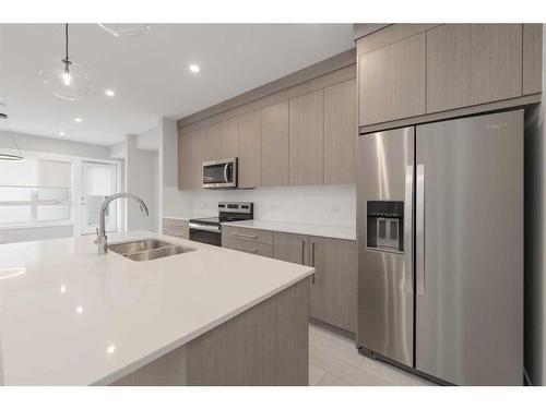 2212-60 Skyview Ranch Road Ne, Calgary, AB - Indoor Photo Showing Kitchen With Stainless Steel Kitchen With Double Sink With Upgraded Kitchen