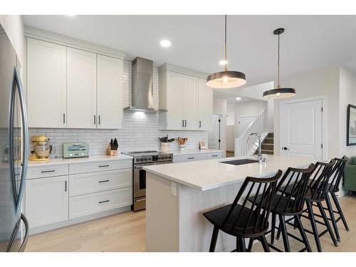 55 Shawnee Heath Sw, Calgary, AB - Indoor Photo Showing Kitchen With Upgraded Kitchen