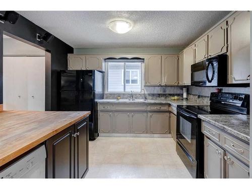 565 Macewan Drive Nw, Calgary, AB - Indoor Photo Showing Kitchen With Double Sink