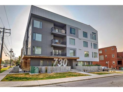 208-730 5 Street Ne, Calgary, AB - Outdoor With Balcony With Facade