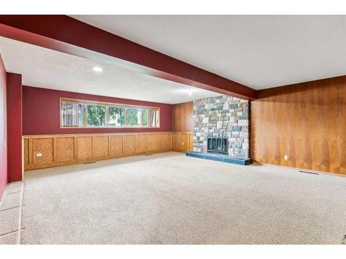 4020 Commanche Road Nw, Calgary, AB - Indoor With Fireplace