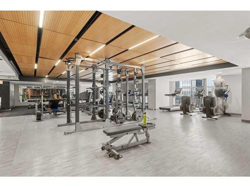 1202-1188 3 Street Se, Calgary, AB - Indoor Photo Showing Gym Room