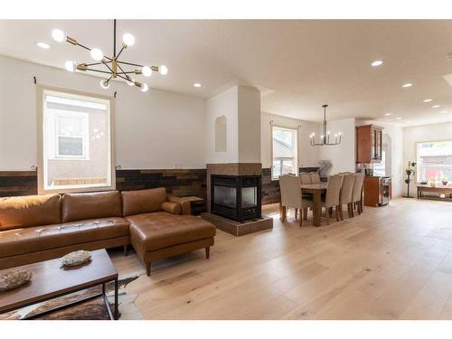 2431 24A Street Sw, Calgary, AB - Indoor Photo Showing Living Room With Fireplace