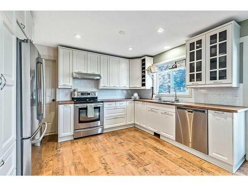 144003 370 Avenue West, Rural Foothills County, AB - Indoor Photo Showing Kitchen With Stainless Steel Kitchen