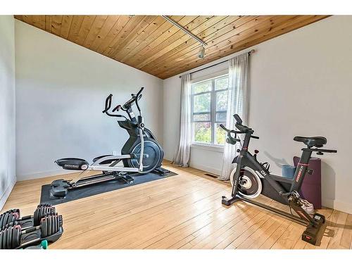 144003 370 Avenue West, Rural Foothills County, AB - Indoor Photo Showing Gym Room