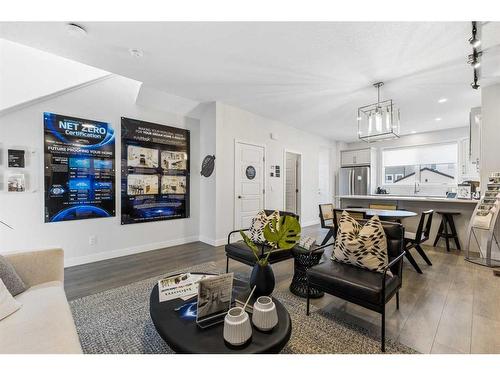 63 Heirloom Boulevard Se, Calgary, AB - Indoor Photo Showing Living Room