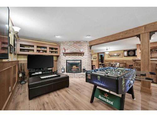 16112 Patricia Drive Nw, Edmonton, AB - Indoor With Fireplace