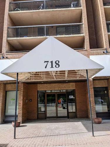 607-718 12 Avenue Sw, Calgary, AB - Outdoor With Balcony With Exterior