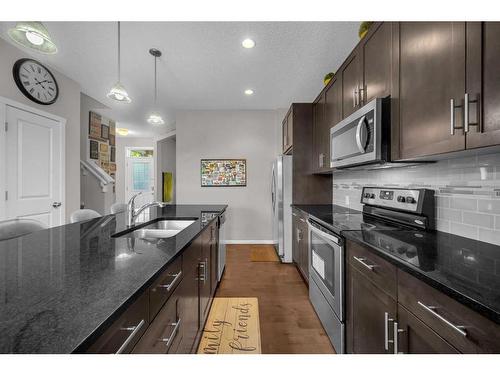 31 Nolanfield Terrace Nw, Calgary, AB - Indoor Photo Showing Kitchen With Stainless Steel Kitchen With Double Sink With Upgraded Kitchen