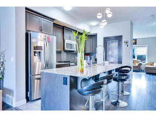 328 Cornerstone Passage Ne, Calgary, AB - Indoor Photo Showing Kitchen With Upgraded Kitchen