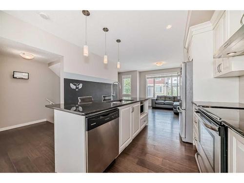 508 Panatella Walk Nw, Calgary, AB - Indoor Photo Showing Kitchen With Upgraded Kitchen