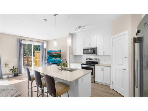 263 Sage Bluff Rise Nw, Calgary, AB - Indoor Photo Showing Kitchen With Double Sink With Upgraded Kitchen