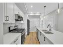 220 Savanna Terrace Ne, Calgary, AB  - Indoor Photo Showing Kitchen With Double Sink With Upgraded Kitchen 