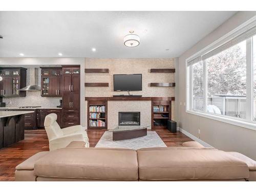 2819 23A Street Nw, Calgary, AB - Indoor Photo Showing Living Room With Fireplace