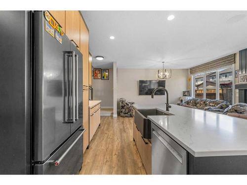 244 Cornerbrook Common Ne, Calgary, AB - Indoor Photo Showing Kitchen With Stainless Steel Kitchen With Double Sink With Upgraded Kitchen