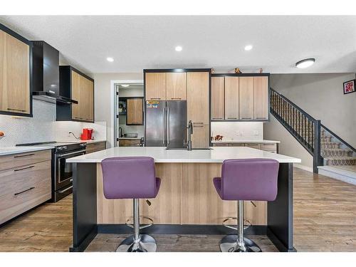 244 Cornerbrook Common Ne, Calgary, AB - Indoor Photo Showing Kitchen With Stainless Steel Kitchen With Upgraded Kitchen