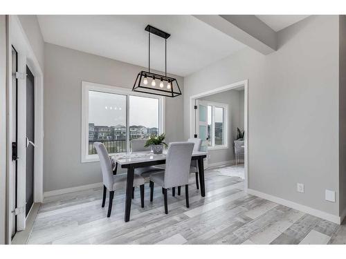 523 Kingsmere Way Se, Airdrie, AB - Indoor Photo Showing Dining Room