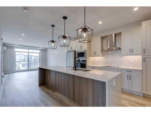 2109-55 Lucas Way Nw, Calgary, AB - Indoor Photo Showing Kitchen With Upgraded Kitchen