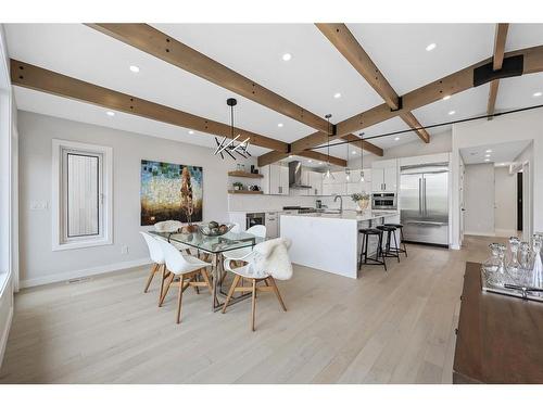 524 Scarboro Avenue Sw, Calgary, AB - Indoor Photo Showing Dining Room