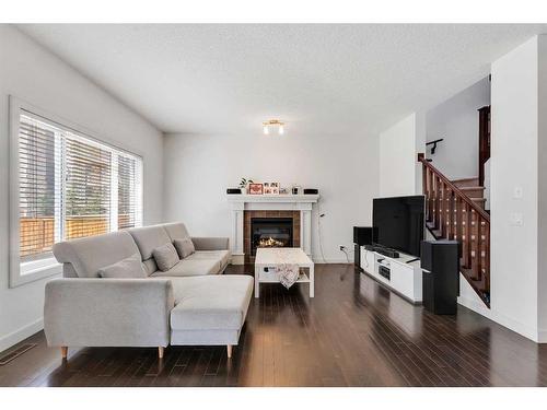 42 Skyview Ranch Crescent Ne, Calgary, AB - Indoor Photo Showing Living Room With Fireplace