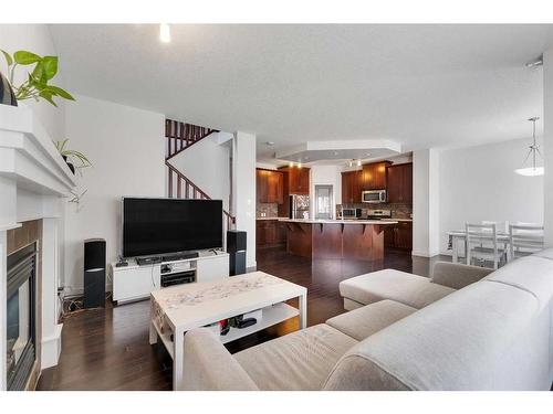 42 Skyview Ranch Crescent Ne, Calgary, AB - Indoor Photo Showing Living Room With Fireplace