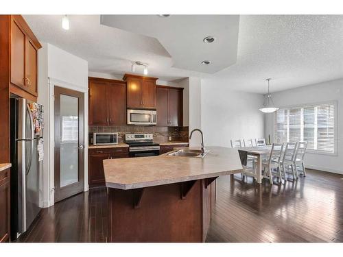 42 Skyview Ranch Crescent Ne, Calgary, AB - Indoor Photo Showing Kitchen With Stainless Steel Kitchen With Double Sink With Upgraded Kitchen