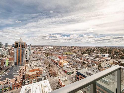 2504-930 16 Avenue Sw, Calgary, AB - Outdoor With Balcony With View