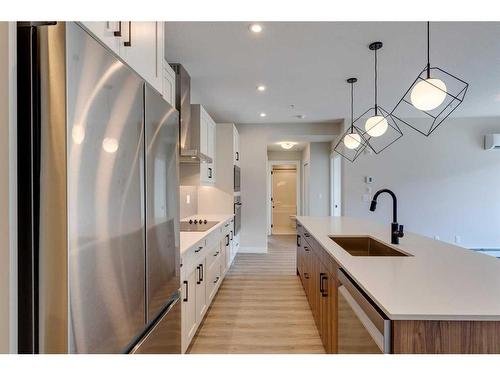 2107-55 Lucas Way Nw, Calgary, AB - Indoor Photo Showing Kitchen With Upgraded Kitchen