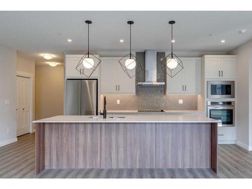 2107-55 Lucas Way Nw, Calgary, AB - Indoor Photo Showing Kitchen With Upgraded Kitchen