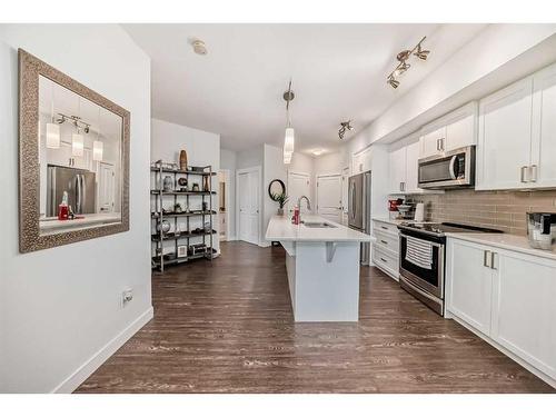 2111-3727 Sage Hill Drive Nw, Calgary, AB - Indoor Photo Showing Kitchen With Upgraded Kitchen