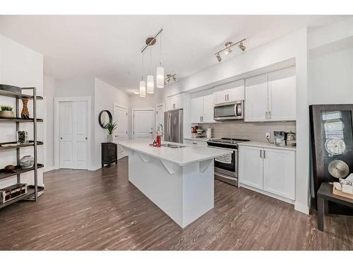 2111-3727 Sage Hill Drive Nw, Calgary, AB - Indoor Photo Showing Kitchen With Upgraded Kitchen