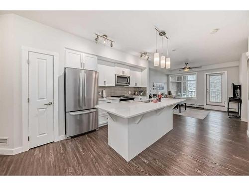 2111-3727 Sage Hill Drive Nw, Calgary, AB - Indoor Photo Showing Kitchen With Upgraded Kitchen