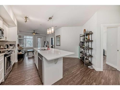 2111-3727 Sage Hill Drive Nw, Calgary, AB - Indoor Photo Showing Kitchen With Upgraded Kitchen