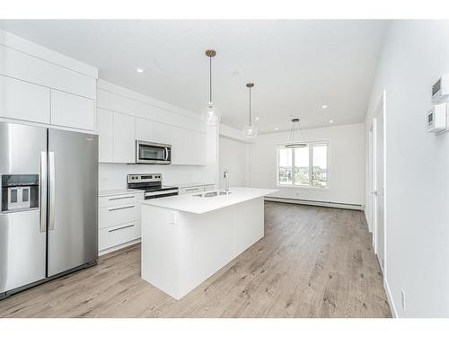 1305-60 Skyview Ranch Road Ne, Calgary, AB - Indoor Photo Showing Kitchen With Stainless Steel Kitchen With Upgraded Kitchen