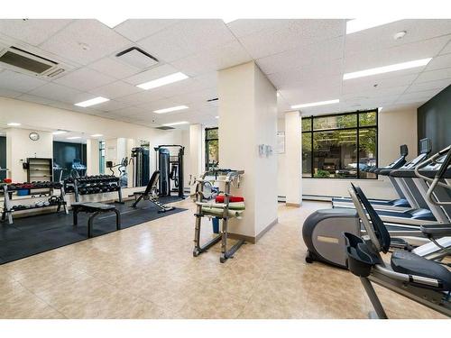 608-1111 6 Avenue Sw, Calgary, AB - Indoor Photo Showing Gym Room