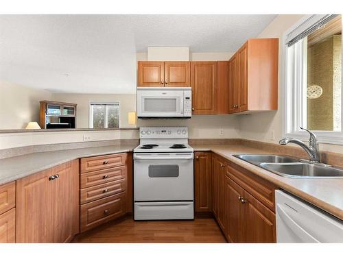 1232-8810 Royal Birch Boulevard Nw, Calgary, AB - Indoor Photo Showing Kitchen With Double Sink