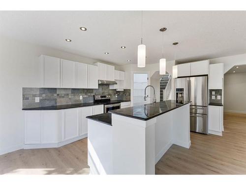 475 Chaparral Ridge Circle Se, Calgary, AB - Indoor Photo Showing Kitchen With Stainless Steel Kitchen With Upgraded Kitchen