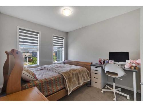 101 Dawson Drive, Chestermere, AB - Indoor Photo Showing Bedroom