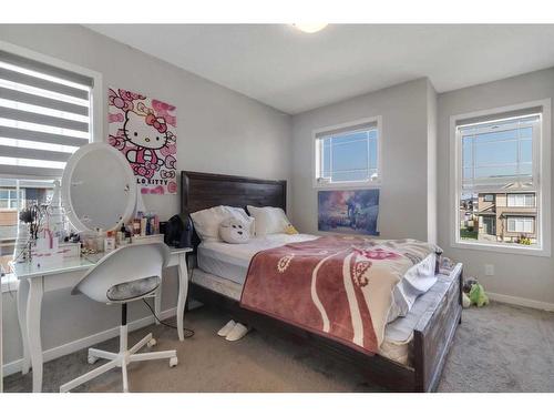 101 Dawson Drive, Chestermere, AB - Indoor Photo Showing Bedroom