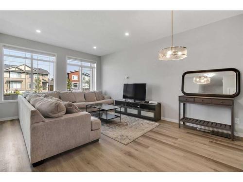 101 Dawson Drive, Chestermere, AB - Indoor Photo Showing Living Room