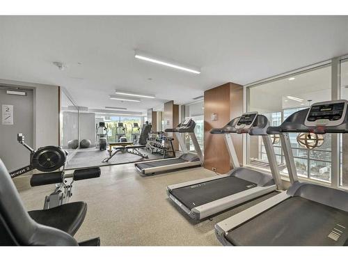 804-118 Waterfront Court Sw, Calgary, AB - Indoor Photo Showing Gym Room