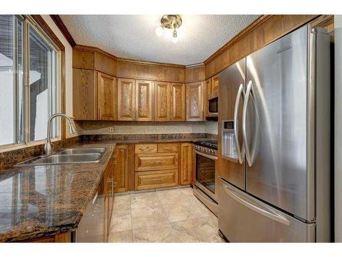 455 Queen Charlotte Drive Se, Calgary, AB - Indoor Photo Showing Kitchen With Stainless Steel Kitchen With Double Sink