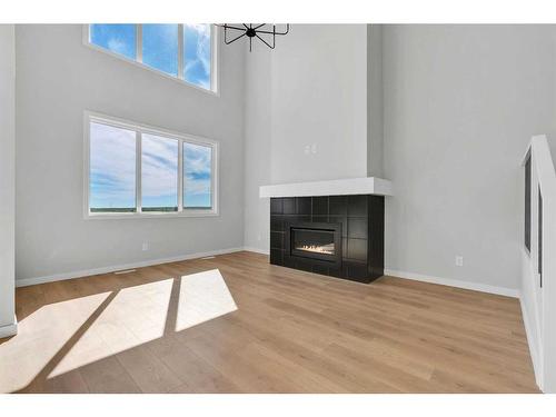 42 Savoy Landing Se, Calgary, AB - Indoor With Fireplace