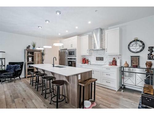 112-500 Auburn Meadows Common Se, Calgary, AB - Indoor Photo Showing Kitchen With Stainless Steel Kitchen With Upgraded Kitchen