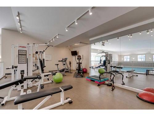 308-3651 Marda Link Sw, Calgary, AB - Indoor Photo Showing Gym Room