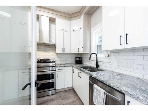 162 Kinniburgh Crescent, Chestermere, AB - Indoor Photo Showing Kitchen With Double Sink With Upgraded Kitchen