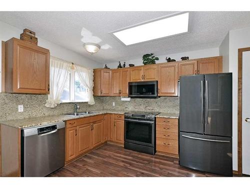 1047 Rundleside Drive Ne, Calgary, AB - Indoor Photo Showing Kitchen With Stainless Steel Kitchen With Double Sink